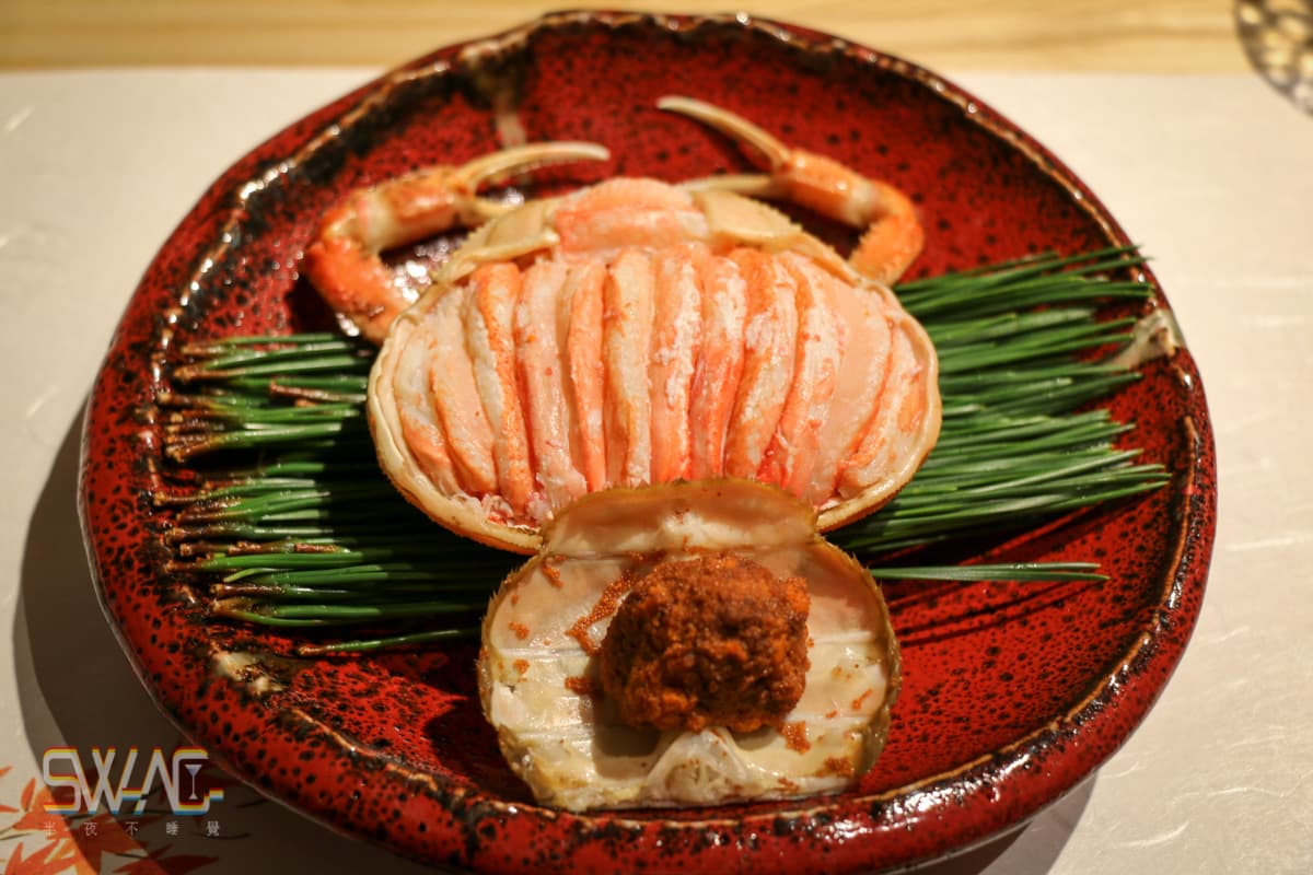 日本正宗螃蟹懷石「月夜岩」台北中山美食-強肴 | 香箱蟹 蟹醋