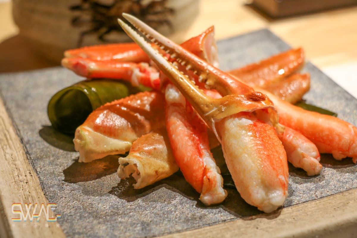 日本正宗螃蟹懷石「月夜岩」台北中山美食-蒸物 | 活體松葉蟹松前蒸 蟹醋